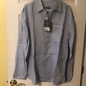 Hiko Men’s 100% Linen Long Sleeve Shirt